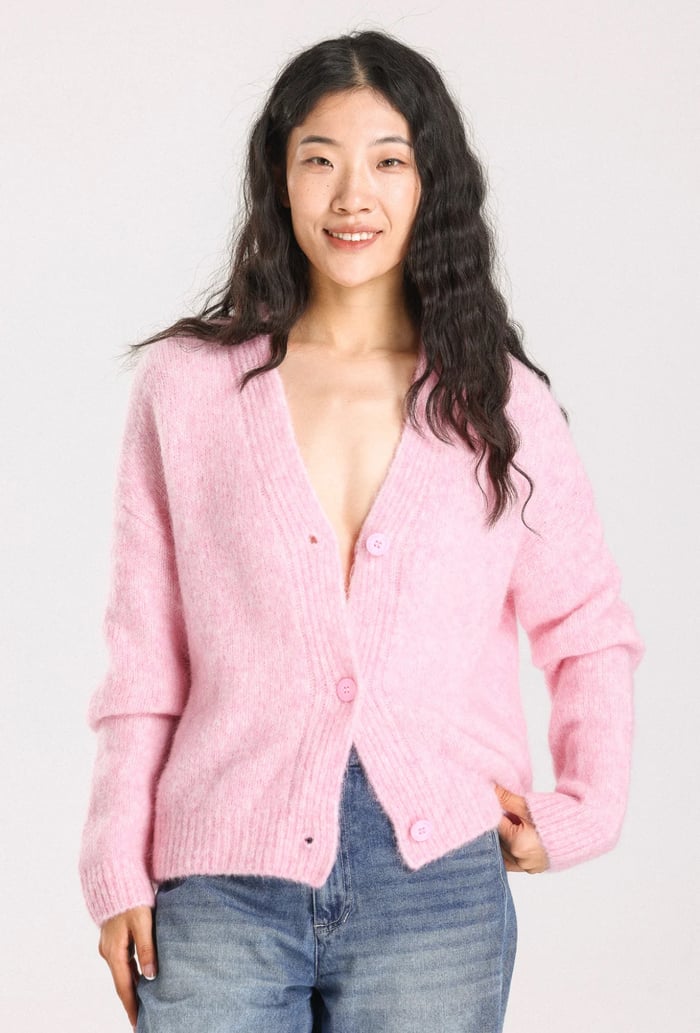 Knit Cardigan - Pink image